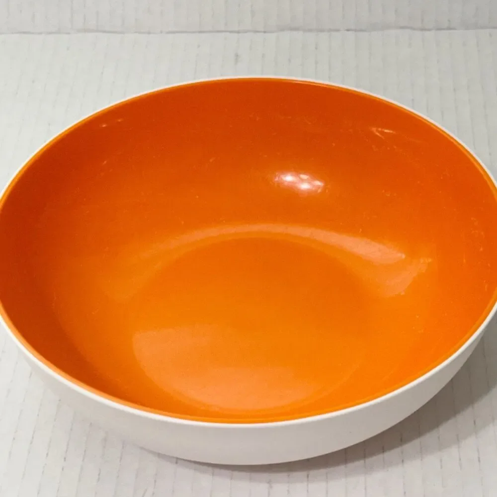 x4 Tupperware Allegra Radiance Orange White Lidded Storage Bowl 740mL #6292A